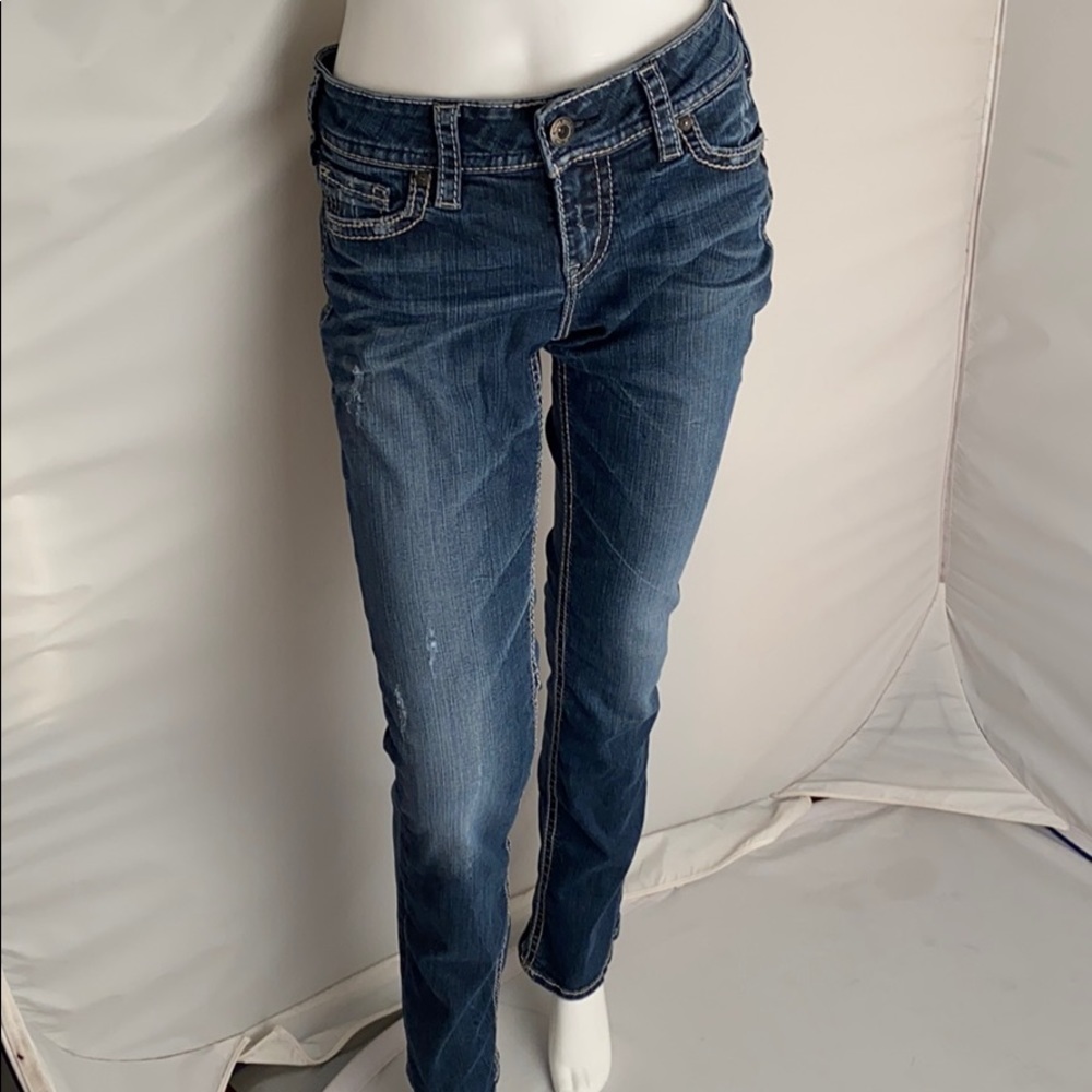 Silver Jeans Mid Straight blue denim jeans 28/32